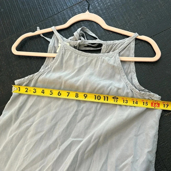Cloth & Stone Anthropologie Gray Halter Sleeveless Dress in light grey size XS - Picture 8 of 10